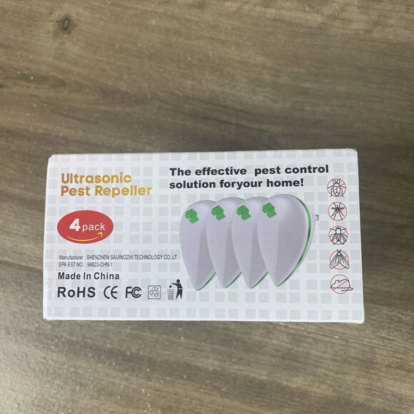 Ultrasonic Pest Repeller 4 Pack Pest Repellent Plug in Indoor Pest Control - Picture 2 of 7